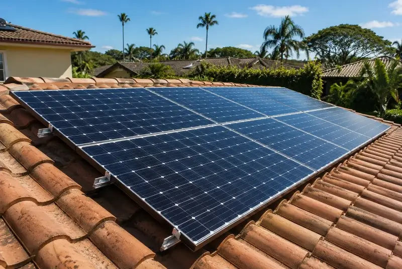 Installation de panneaux solaires à la Seyne-sur-Mer